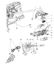 КРЕПЕЖ РУЛЯ 06505656AA CHRYSLER