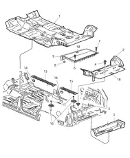 05086365AA Клипса коврика CHRYSLER