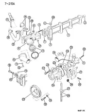 ПРОКЛАДКА ВОДЯНОГО НАСОСА 04864575 CHRYSLER
