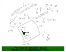 Кронштейн 5N0827435C VAG