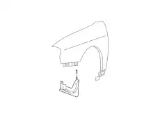 H GUARD ASSY-FRONT WHEEL MUD,LH 8683138000 HYUNDAI