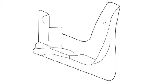 H GUARD ASSY-FRONT WHEEL MUD,LH 8683138000 HYUNDAI