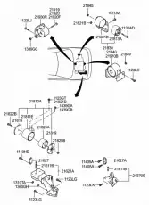 H BRACKET ASSY-ENGINE MTG 2181025120 HYUNDAI