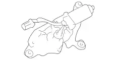 эл.двигатель стеклоочистителя, 90вт, 987002D001 HYUNDAI