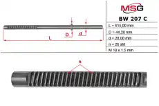  Шток рулевой рейки с ГУР BMW E39 95-04 BW 207 C MSG