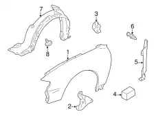 Подкрылок MAZDA T00156140A