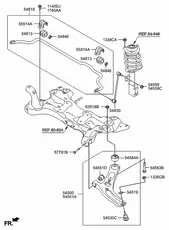 Тяга стабилизатора KIA 548304V000