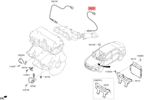 392102B325 HYUNDAI/KIA ЛЯМБДА MOBIS