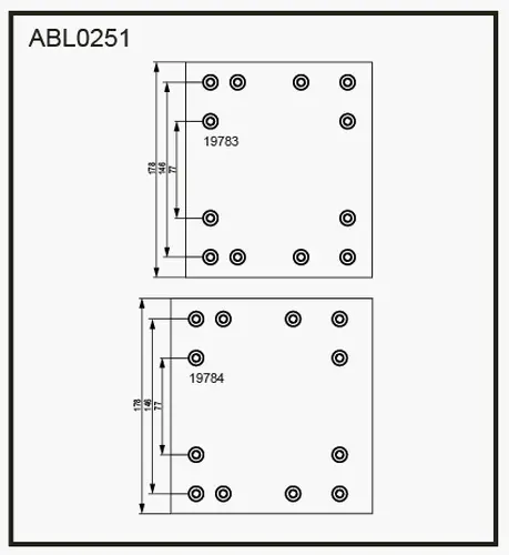 ТОРМОЗНЫЕ НАКЛАДКИ ABL0251 ALLIED NIPPON