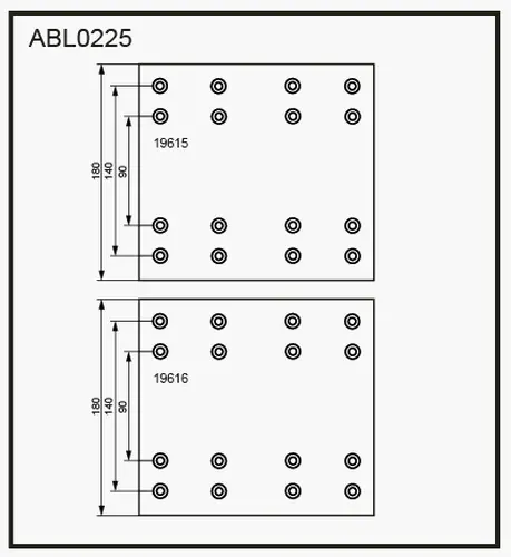 Накладки тормозные ALLIED NIPPON ABL1225