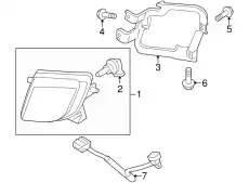 Фара противотуманная MAZDA GS3L51680