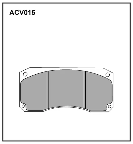 Тормозные колодки дисковые передняя ось ALLIED NIPPON ACV015HD