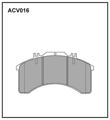 Тормозные колодки дисковые передняя ось ALLIED NIPPON ACV016HD