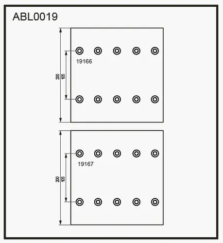 Накладки тормозные ALLIED NIPPON ABL1019
