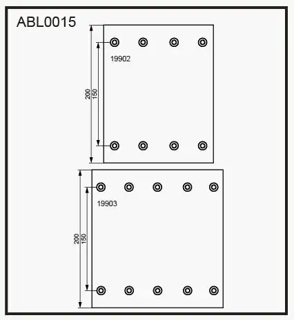 Накладки тормозные ALLIED NIPPON ABL0015