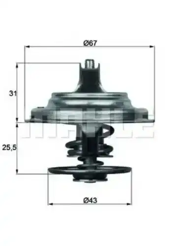 Термостат системы охлаждения KNECHT TX2383D