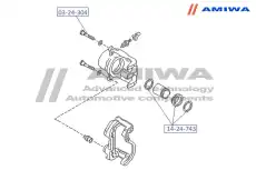 РЕМКОМПЛЕКТ СУППОРТА 1424743 AMIWA