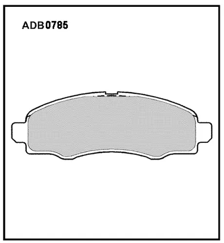 Тормозные колодки дисковые передняя ось ALLIED NIPPON ADB0785
