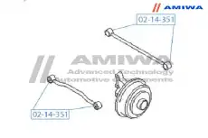 02-14-351 САЙЛЕНТБЛОК ЗАДНЕЙ ПОДВЕСКИ AMIWA