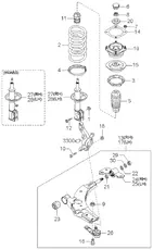 HYUNDAI ОТБОЙНИК АМОРТИЗАТОРА ПЕР 0K20134111A