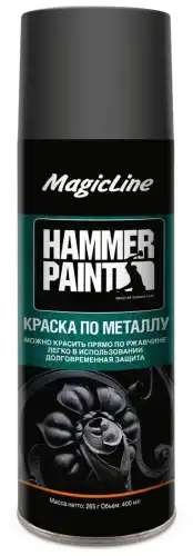  ML4000 Краска по металлу (молотковая) че MAGIC LINE