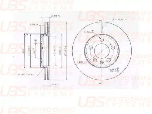 B21-02-001 ТОРМОЗНОЙ ДИСК UBS