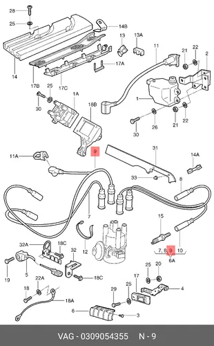 Ignition Cable 030 905 435 5 VAG
