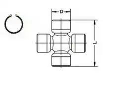 Крестовина кардана GKN U080