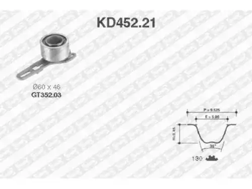 ремкомплект ГРМ Ford KD452.21 SNR