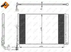 Радиатор кондиционера (конденсатор) NRF 350324