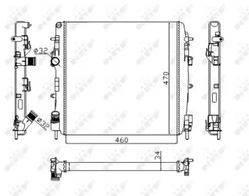 Радиатор кондиционера (конденсатор) NRF 58317A