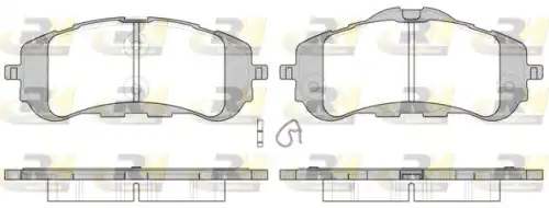 Brake Pad Set, disc brake 21559.00 ROADHOUSE