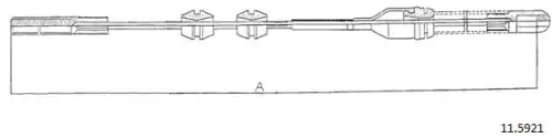Cable, parking brake 11.5921 CABOR