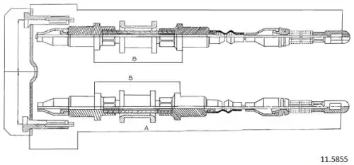 Cable, parking brake 11.5855 CABOR
