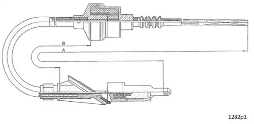 Clutch cable 1282P1 CABOR