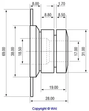 Кольцо&nbsp;контактное WAI 2894850