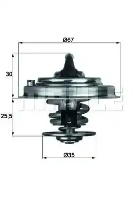 Термостат системы охлаждения KNECHT TX3071D