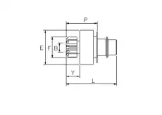 Бендикс стартера MAGNETI MARELLI. 2074 GHIBAUDI
