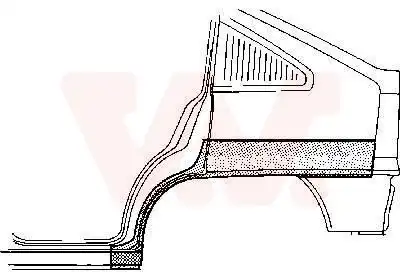 Крыло VAN WEZEL 3730148