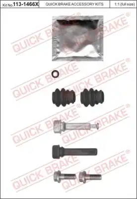 РЕМКОМПЛЕКТ НАПРАВЛЯЮЩИХ СУППОРТА 1131466X QUICK BRAKE