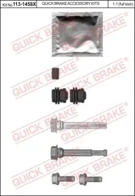 РЕМКОМПЛЕКТ ТОРМОЗОВ 1131458X QUICK BRAKE