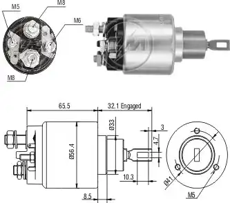 ВТЯГИВАЮЩЕЕ РЕЛЕ 475 ZM