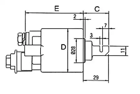 ВТЯГИВАЮЩЕЕ РЕЛЕ E4780 GHIBAUDI