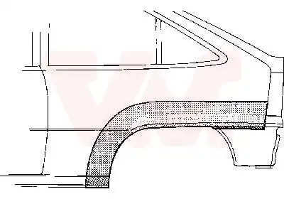 Крыло VAN WEZEL 3730145