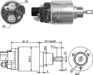 ВТЯГИВАЮЩЕЕ РЕЛЕ СТАРТЕРА ZM978