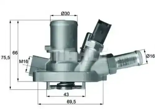Термостат системы охлаждения KNECHT TI14780