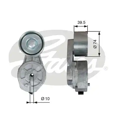 Натяжитель ремня T38707 GATES