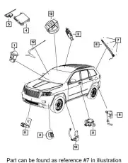 КЛИПСА 68100274AA CHRYSLER