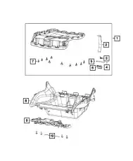 Клипса крепежная 68242005AA CHRYSLER
