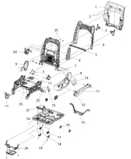 КРЕПЕЖ СИДЕНИЯ 04610341AB CHRYSLER